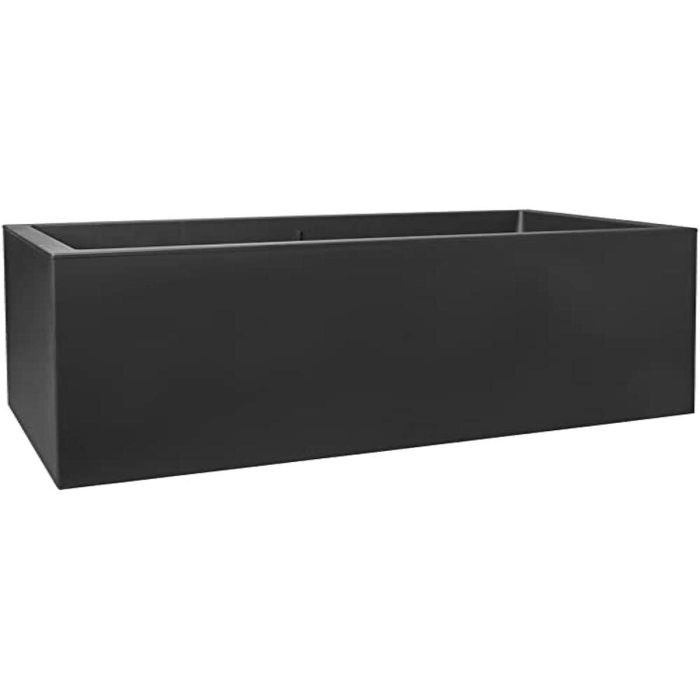 Maceta Elho Negro Ø 78 cm Plástico Rectangular Moderno 1