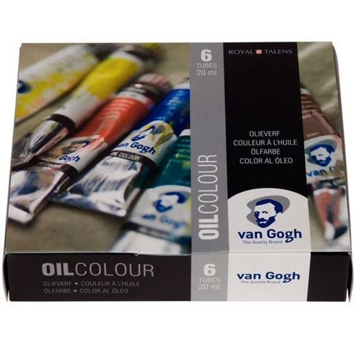 Talens Van Gogh Set De Iniciación Pintura Al Óleo De 6 Tubos De 20 mL Colores Surtidos