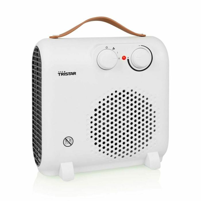 Tristar KA-5150 Calefactor Eléctrico Ventilador 2000W Termostato Regulable, Aire Frío y Caliente Portátil, Protección Sobr.