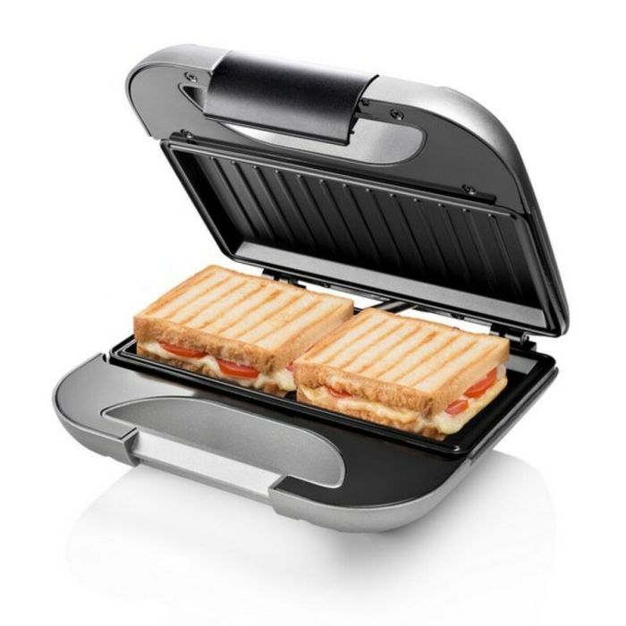 Sandwichera Grill Princess Negro Gris 750 W 12