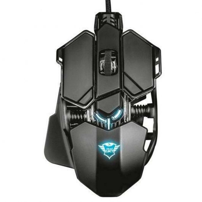 Trust ratón gaming gxt 138 x-ray cable usb 4000dpi customizable 10 botones programables iluminacion led negro