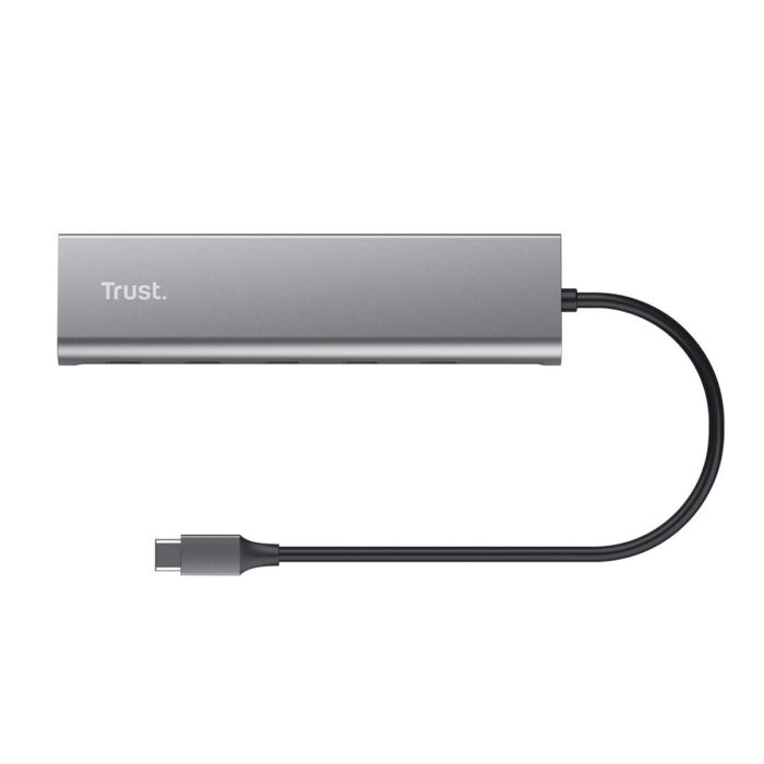 Hub USB Trust 25136 Plateado 10 cm (1 unidad) 7