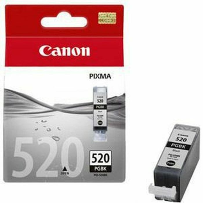 Paquete de 2 cartuchos de tinta CANON - PGI-520BK - Negro - blíster de capacidad estándar con alarma