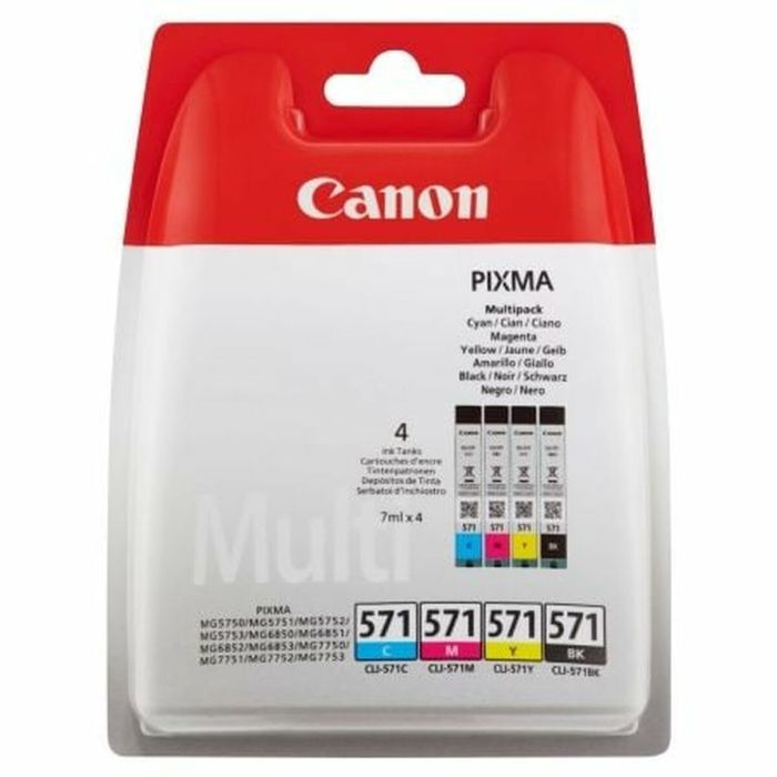 Canon Tinta Bk - C - M - Y Mg5750-Mg6850-Mg7750 - Cli571 Pack 4 Colores