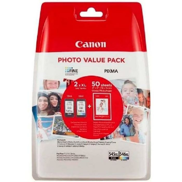 Canon tinta negro pixma photo value pack pg-540l / cl-541XL