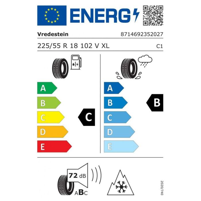 Neumático para Todoterreno Vredestein WINTRAC PRO 225/55VR18 1 Neumático para Todoterreno Vredestein WINTRAC PRO 225/55VR18 1