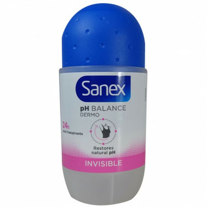 Desodorante Roll-On Sanex Dermo Invisible 50 ml