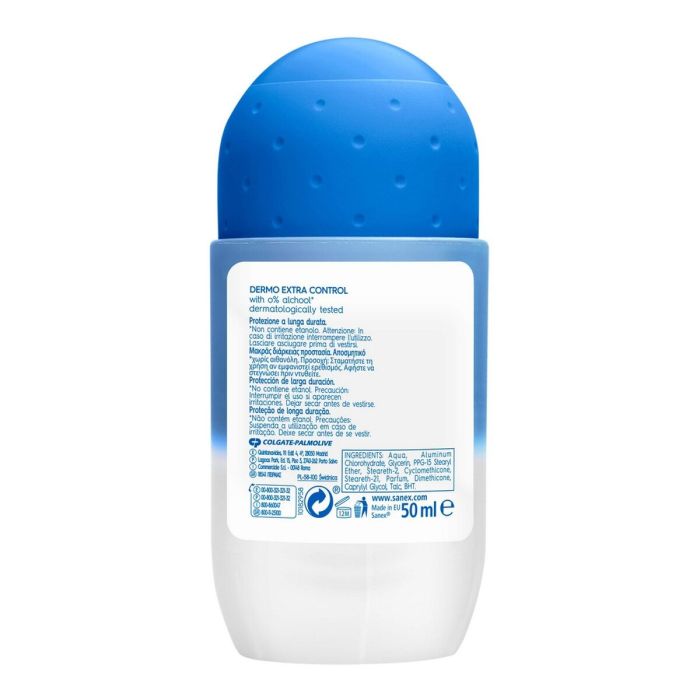 Desodorante Roll-On Dermo Extra Control Sanex Dermo Extra Control 4