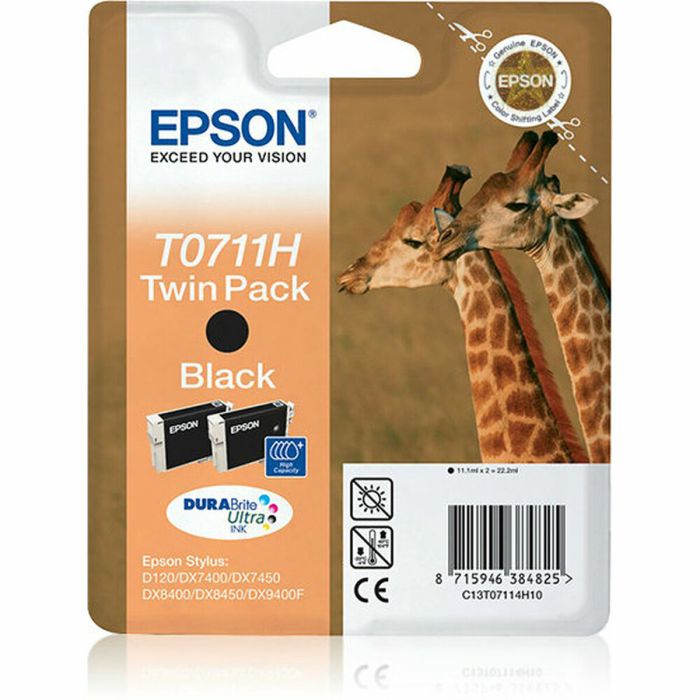 Epson tinta negro stylus d120/dx7400 (pack 2) alta capacidad