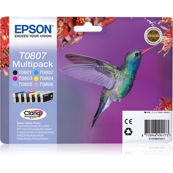 Cartucho de Tinta Original Epson C13T08074021 Multicolor