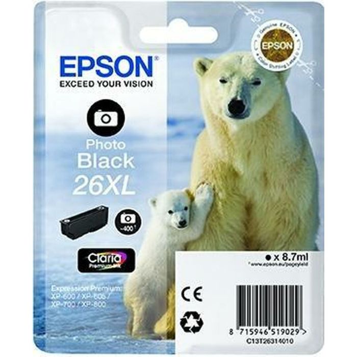 Cartucho de Tinta Original Epson 26XL Negro