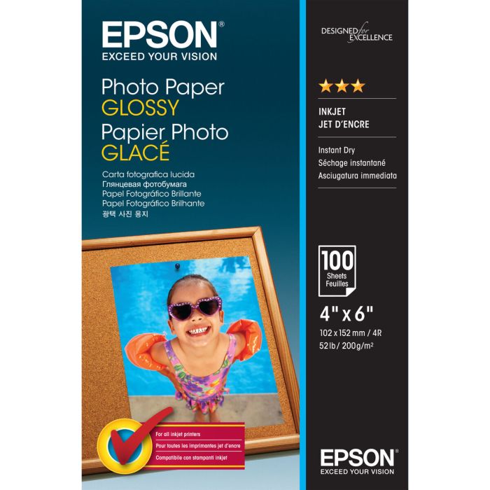 Pack de Tinta y Papel Fotográfico Epson C13S042548 A7 (1 unidad)