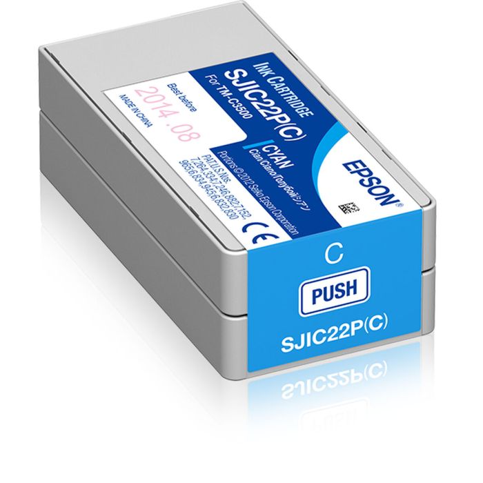 Epson Cartucho De Tinta Cian Colorworks C3500 Sjic22Pc