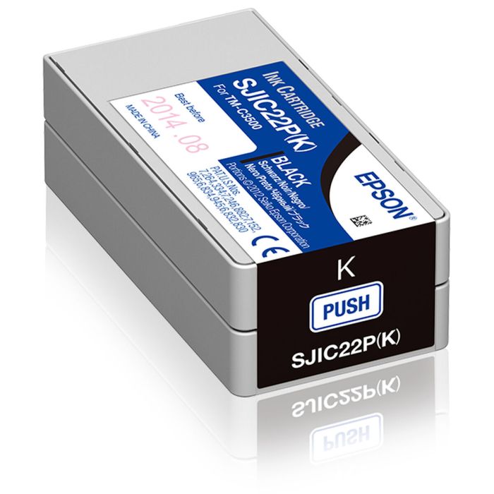 Cartucho de Tinta Original Epson SJIC22P(K): Ink cartridge for ColorWorks C3500 (Black)