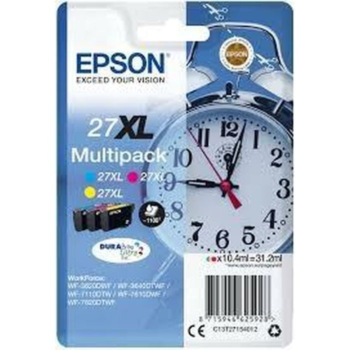 Epson multipack c/m/y workforce wf-3000 7000 - nº27XL