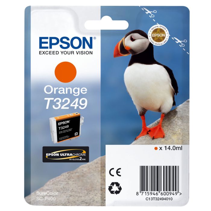 Cartucho de Tinta Original Epson T3249 Orange Naranja