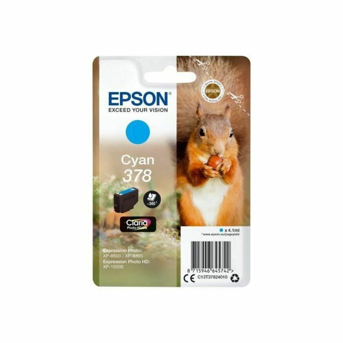 Epson Tinta Cian Xp-8500, 8505, 15000 - Nº 378 cLaria Photo