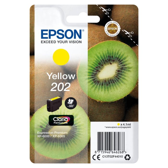 Consumibles Epson Tinta Amarillo 202 cLaria Bl