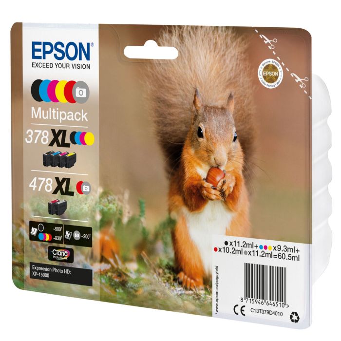 Cartucho de Tinta Original Epson C13T379D4010 Multicolor 1