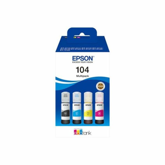 Tinta para Recargar Cartuchos Epson 104 EcoTank 4-colour Multipack Multicolor