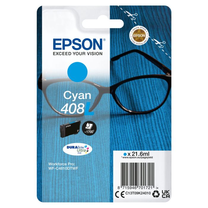 Epson Tinta Cian Wf-C4810Dtwf - Nº408 L 408XL