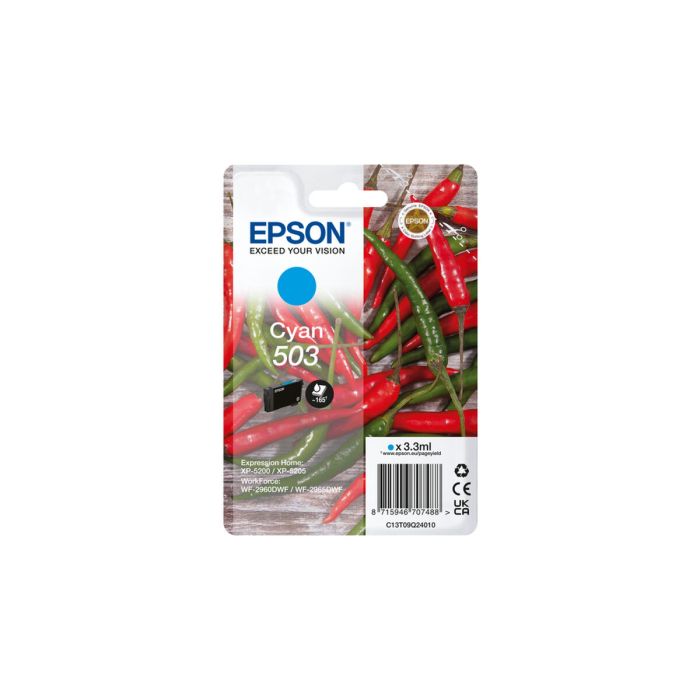 Cartucho de Tinta Original Epson 503 Azul Cian