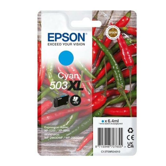 Epson Tinta Cian Xp-5200, 5205 - Wf-2960Dwf, 2965Dwf - 503XL