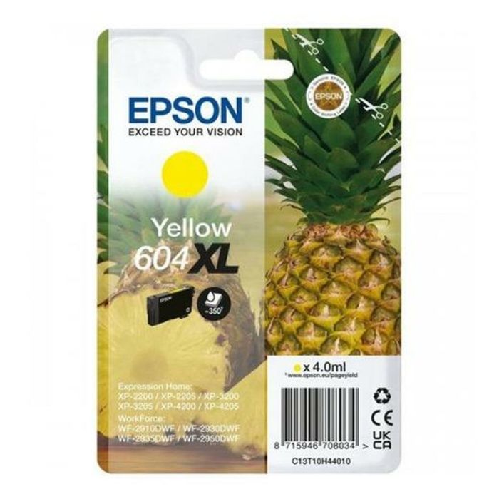 Epson Tinta Amarillo Xp-2200, Wf-2910Dwf - 604XL