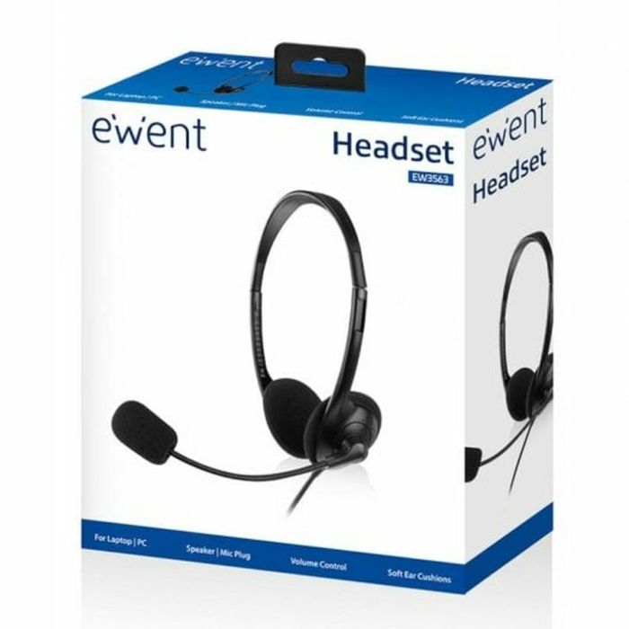 Auriculares con Micrófono Ewent EW3563 Negro 1