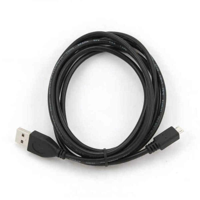 Cable USB 2.0 A a Micro USB B GEMBIRD (3 m) Negro 1 m