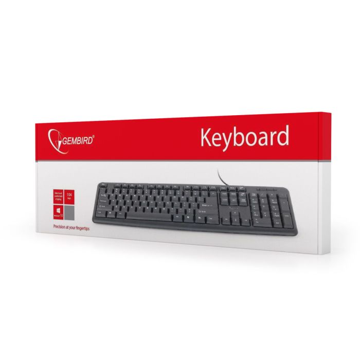 Teclado GEMBIRD KB-U-103-ES Negro Qwerty Español 1