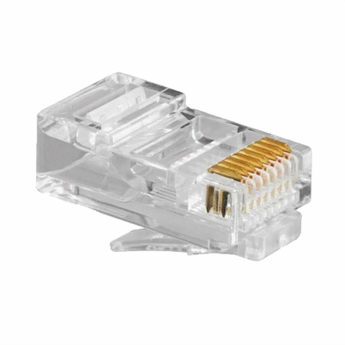 Conector RJ45 Categoría 5 UTP GEMBIRD PLUG3UP6/100 100 uds Negro Transparente 100 Unidades