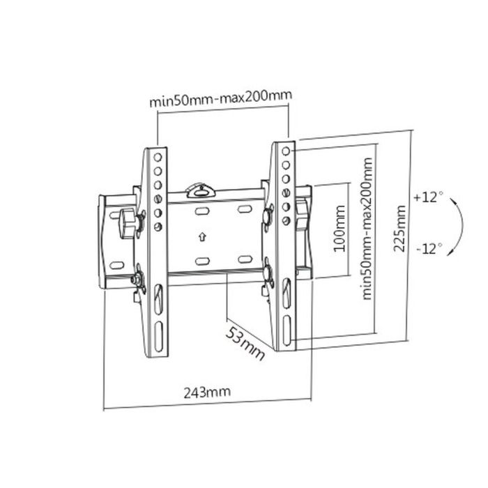 Soporte de Pared GEMBIRD WM-42T-02 23" 42" 30 Kg 3 Soporte de Pared GEMBIRD WM-42T-02 23" 42" 30 Kg 3