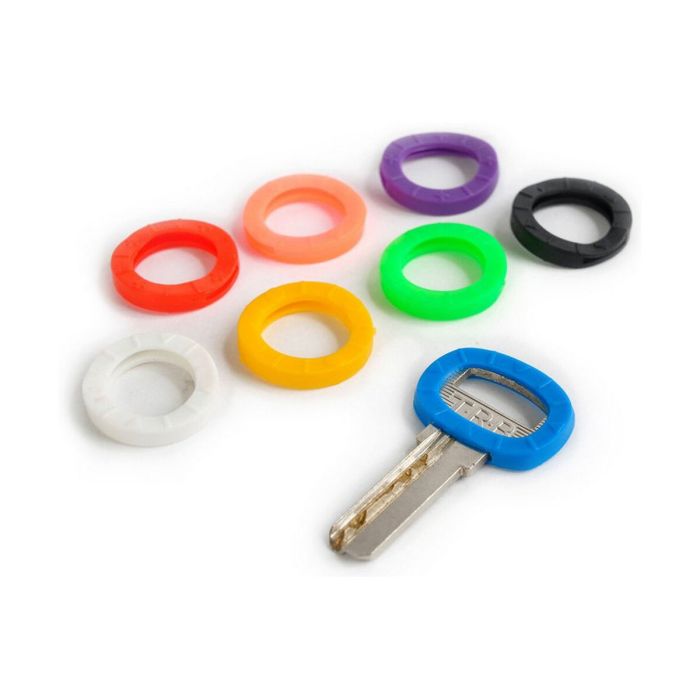 Pack 20 arandelas plastico marcador de llaves (colores surtidos)