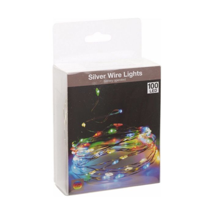 Guirnalda de Luces LED EDM Plateado Multicolor (2,05 m) 3
