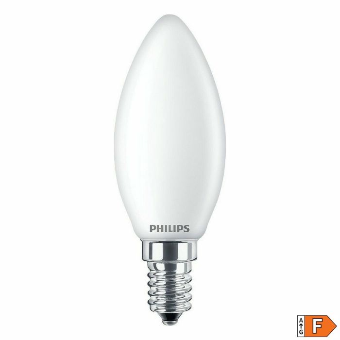 Bombilla LED Philips Vela Blanco F 40 W 4,3 W E14 470 lm 3,5 x 9,7 cm (4000 K) 4