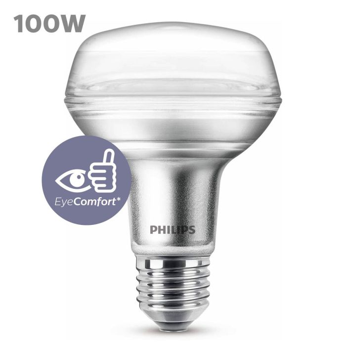 Bombilla LED Philips Classic F 100 W 8 W E27 670 Lm Reflectora (2700 K) 3