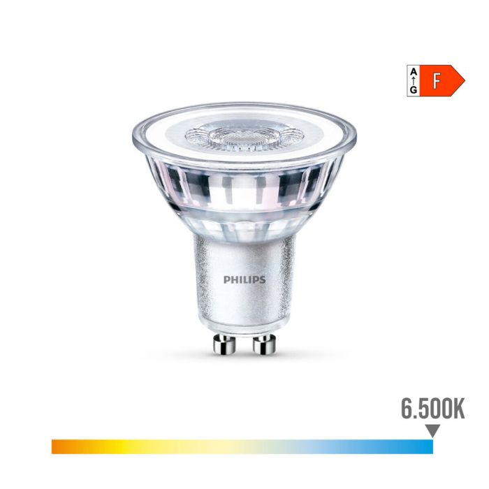 Bombilla LED Dicroica Philips F 4,6 W 50 W GU10 390 lm 5 x 5,4 cm (6500 K) 3