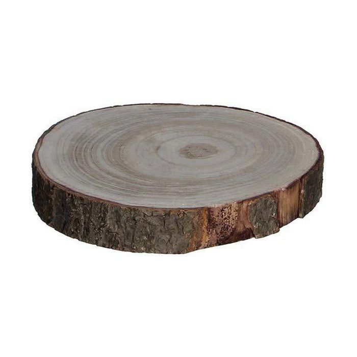 Base decorativa tronco de madera ø20x3cm