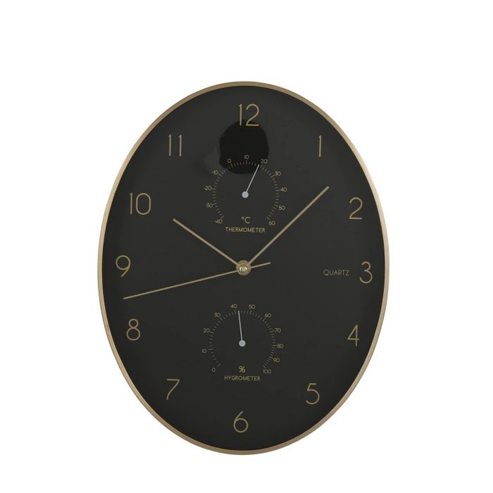 BLACK Reloj de pared negro P 3,6 cm - Ø 30 cm