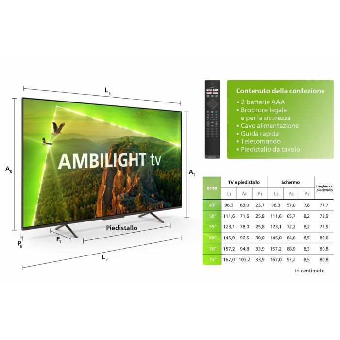 Smart TV Philips 65PUS8118 65" 4K Ultra HD LED HDR 2