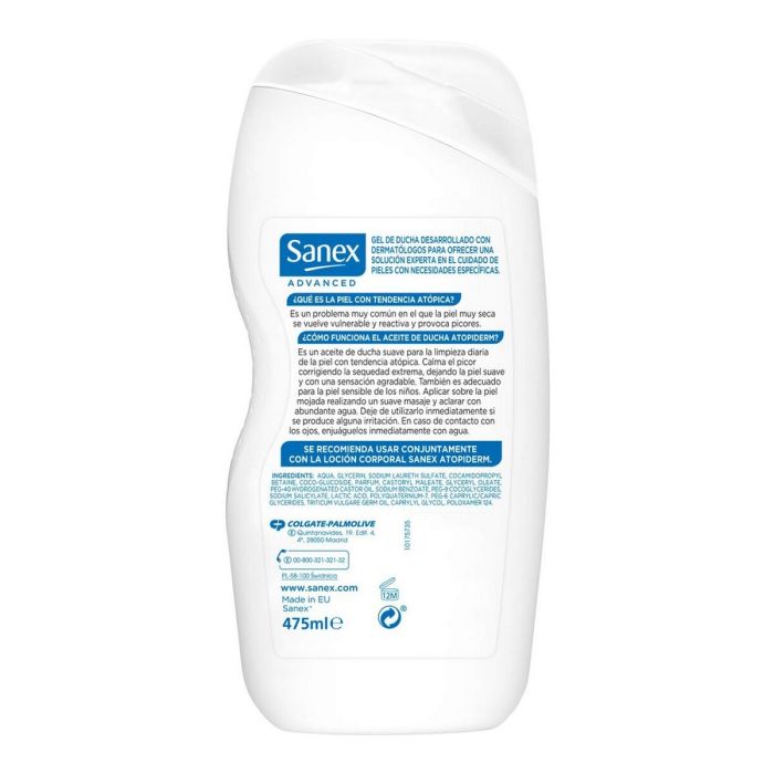 Gel de Ducha Atopiderm Sanex (475 ml) 1 Gel de Ducha Atopiderm Sanex (475 ml) 1