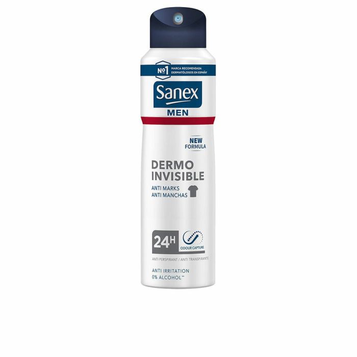 Desodorante en Spray Sanex Men Dermo Invisible 200 ml