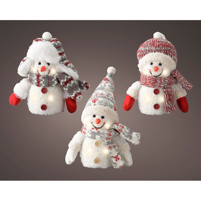 Adorno Navideño LED Muñeco de Nieve Lumineo 11 x 8 x 18 cm 1