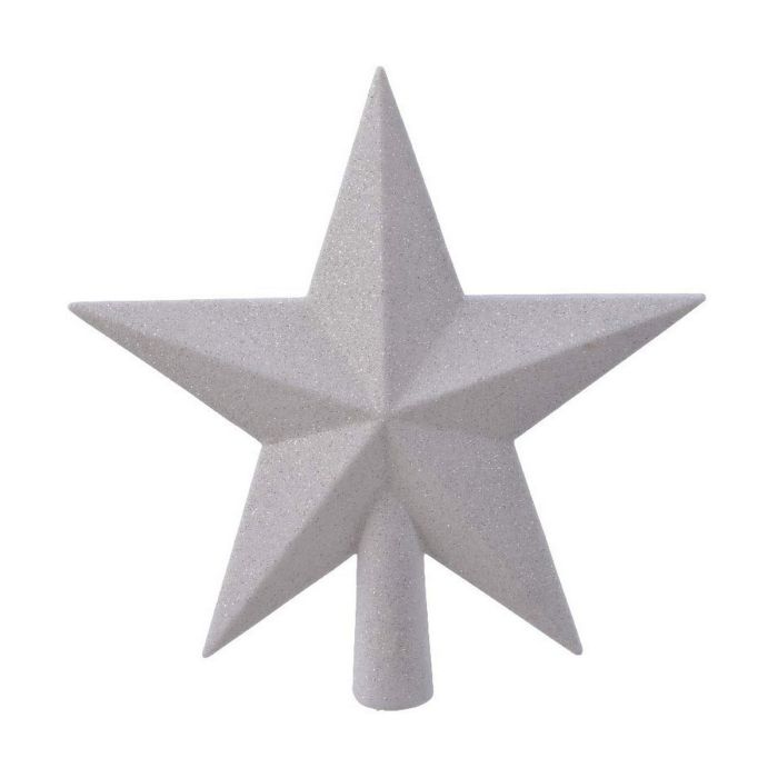 Estrella blanca para arbol de navidad 19x4,2x19cm