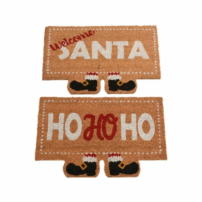 Basics Felpudo navideño Santa Claus, fibra de coco, 60x40 cm, 2 modelos