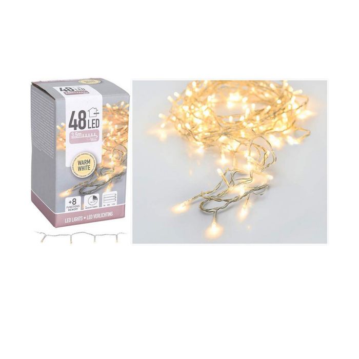 Guirnalda de Luces LED Amarillo Blanco Cálido 4 m 1