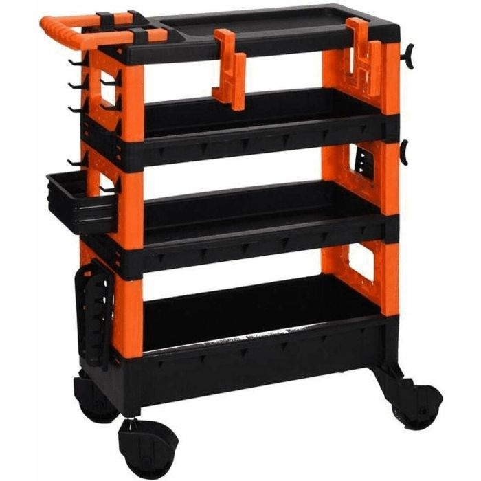 Carro de herramientas FX Tools Negro Naranja Polipropileno (68 x 35 x 87,5 cm)