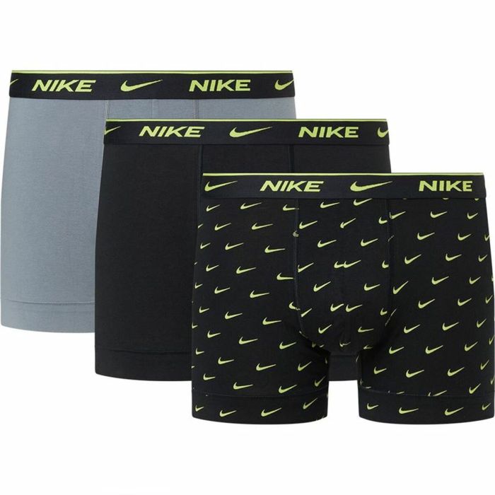 Pack de Calzoncillos Nike Trunk Negro Gris 3 Piezas