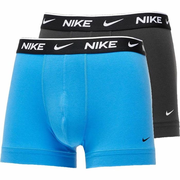 Pack de Calzoncillos Nike Trunk Gris Azul 2 Piezas